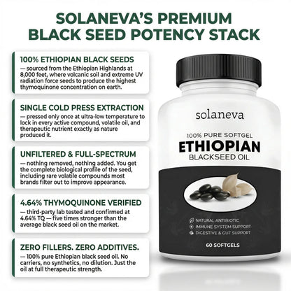 Ethiopian Black Seed Oil Softgels