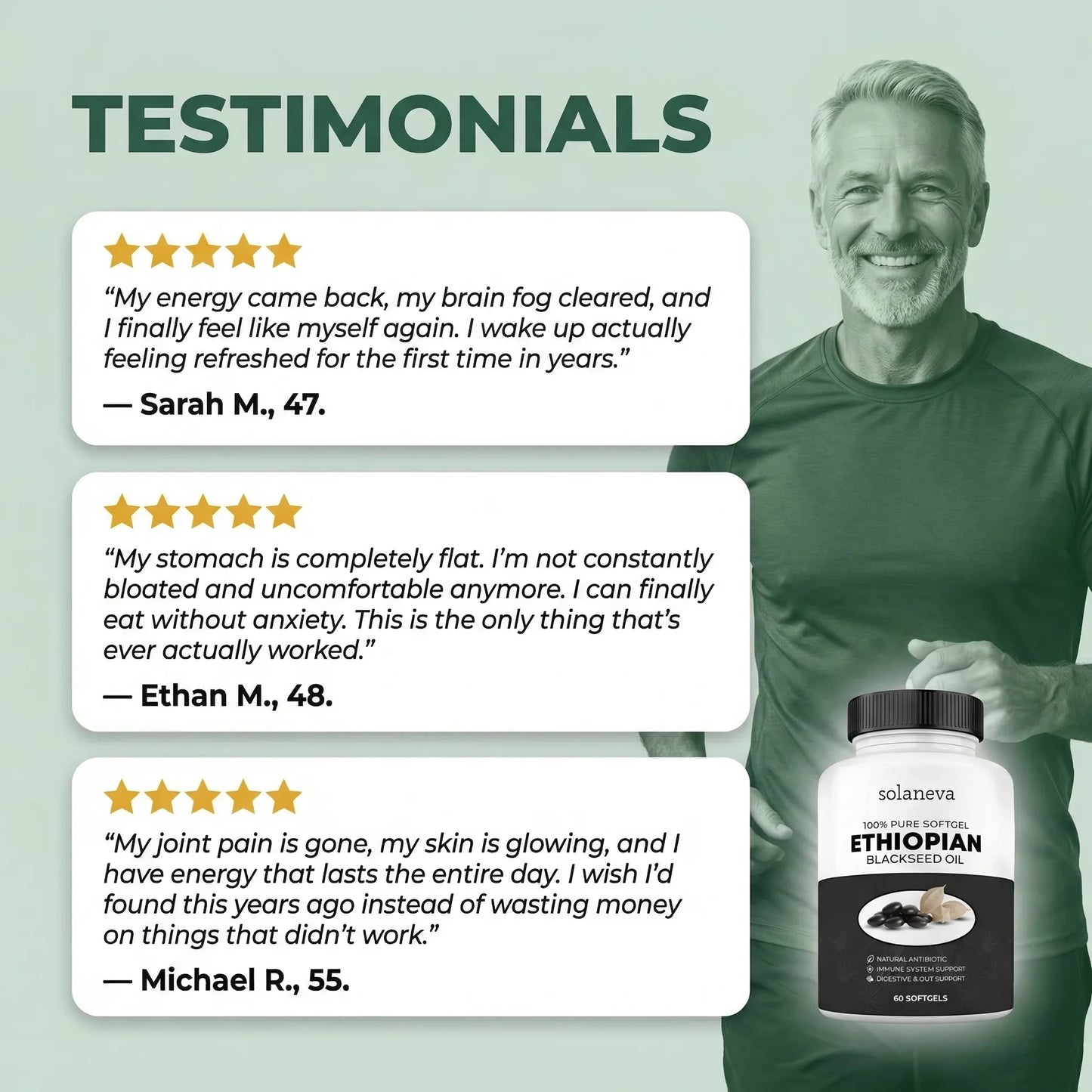 Ethiopian Black Seed Oil Softgels