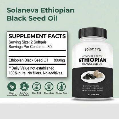 Ethiopian Black Seed Oil Softgels
